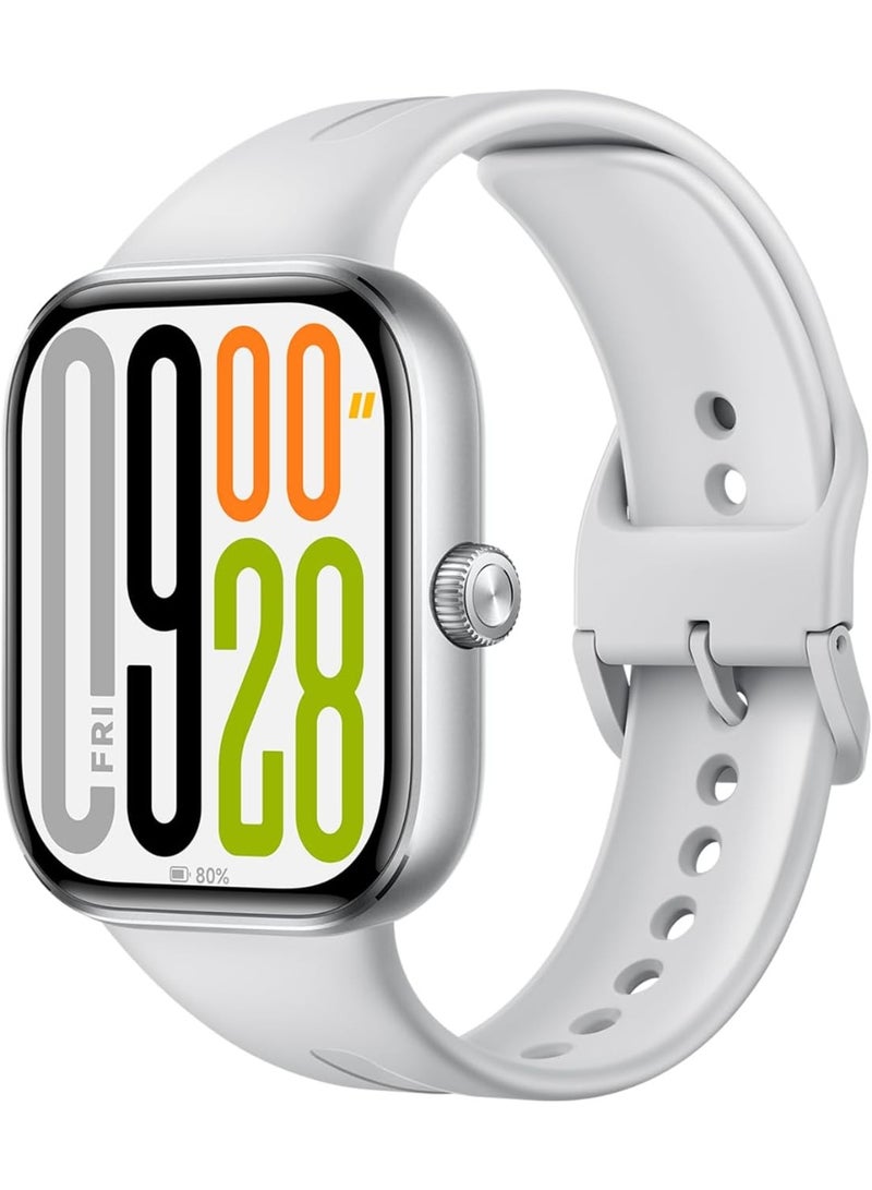 Mii Watch 5 Silver Gray | Ultra large display | Long battery life | Bluetooth calling | Advanced health and workout tracking - Image 1